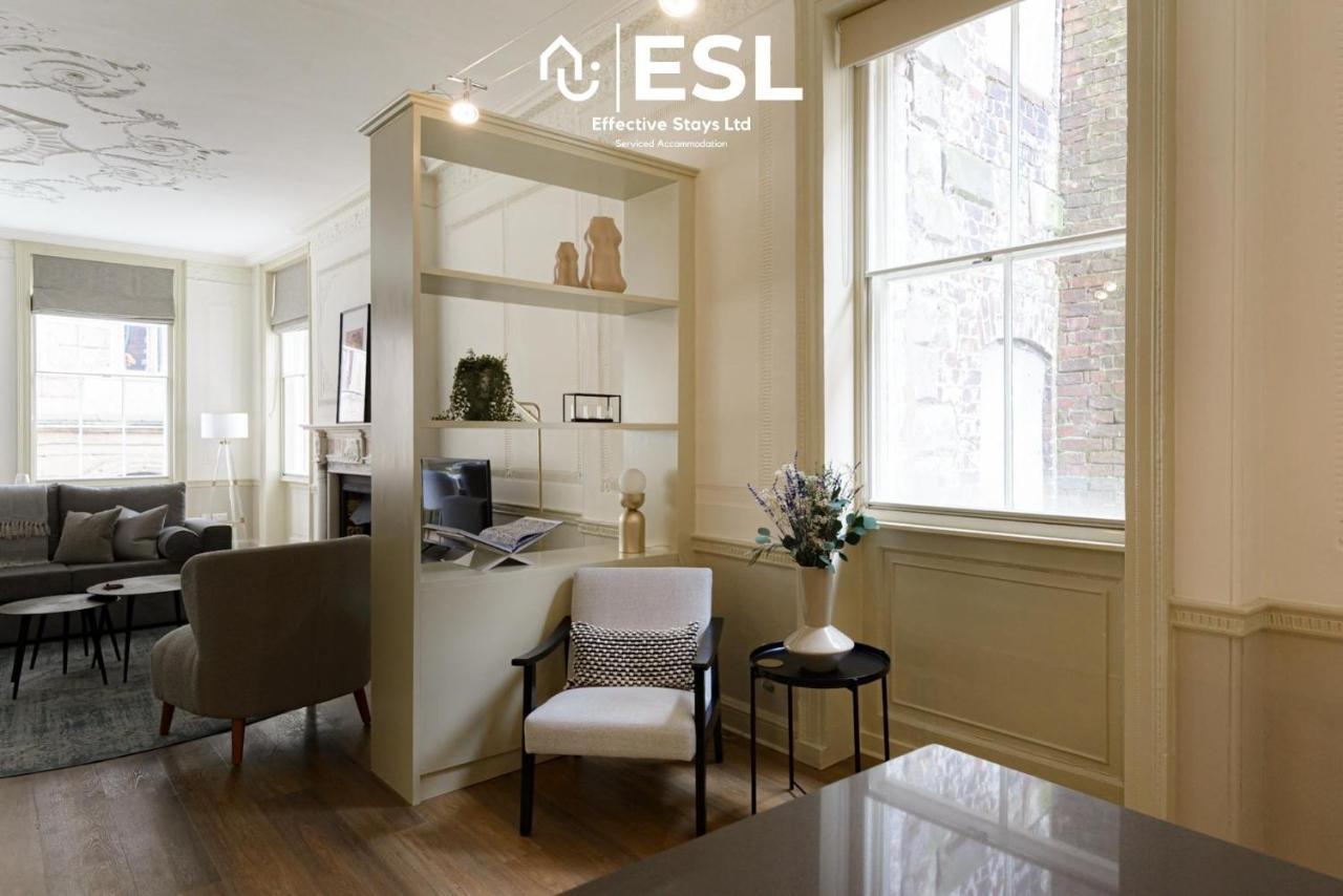 Most Central Luxury Grade 2 Listed Apartment Overlooking Shrewsbury Square - Free Parking Kültér fotó
