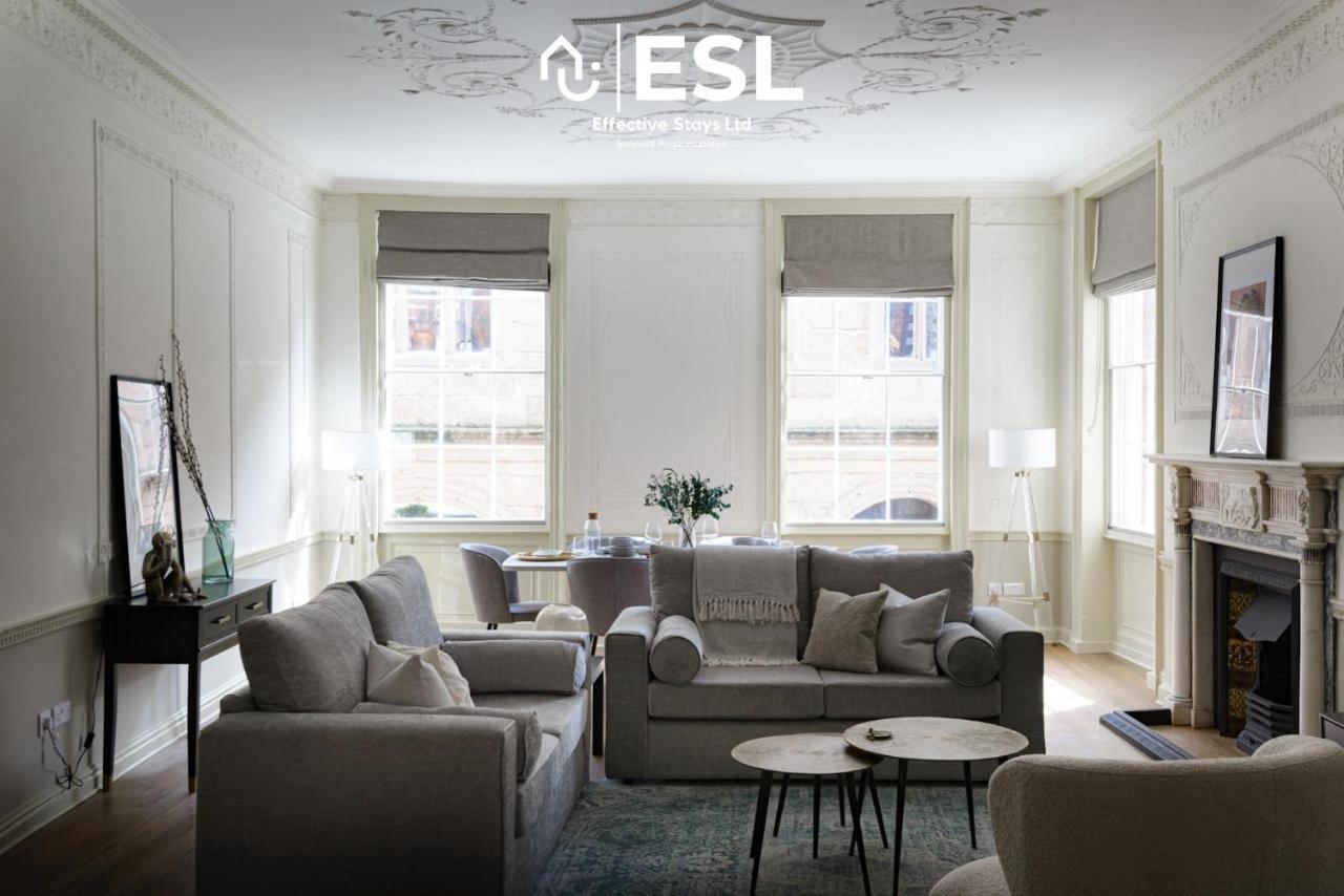 Most Central Luxury Grade 2 Listed Apartment Overlooking Shrewsbury Square - Free Parking Kültér fotó
