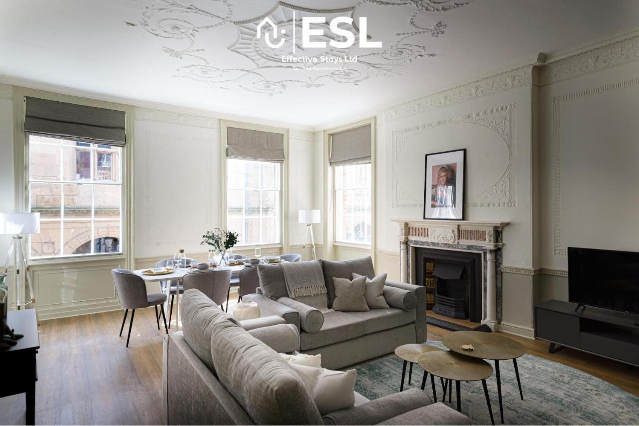 Most Central Luxury Grade 2 Listed Apartment Overlooking Shrewsbury Square - Free Parking Kültér fotó