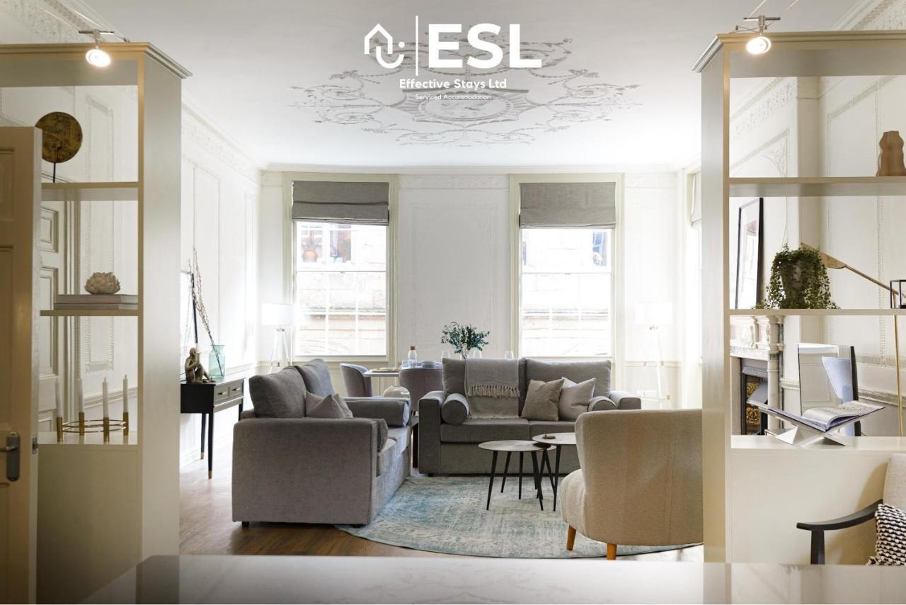 Most Central Luxury Grade 2 Listed Apartment Overlooking Shrewsbury Square - Free Parking Kültér fotó