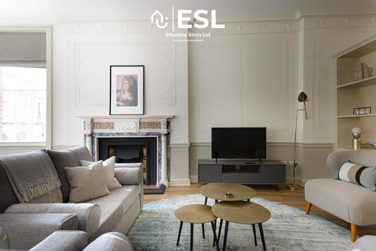 Most Central Luxury Grade 2 Listed Apartment Overlooking Shrewsbury Square - Free Parking Kültér fotó